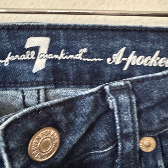 NWT 7 for all mankind A pocket flare denim jeans Girls 6X - Picture 4 of 4